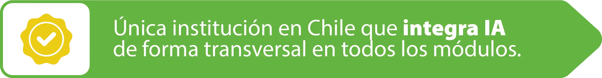 Única institución en Chile que integra IA