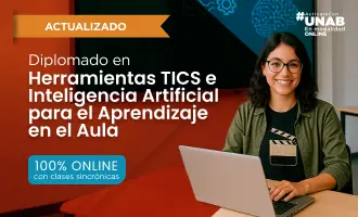Banner del diplomado relacionado en  TICS e IA.
